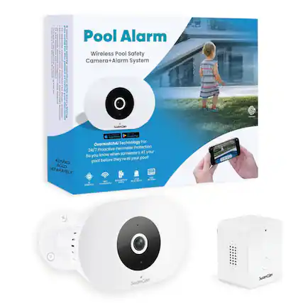 Pool Alarm
Wireless Pool Safety Camera+Alarm System
SwanCam
OverwatchAI Technology For 24/7 Proactive Perimeter Protection
So you know when someone's in your pool before they're IN your pool!
KEYPAD SOLD SEPARATELY
SwanCam
SwanCam
SwanCam
App Store
Google Play
Motion Detection
Connectivity
Smartphone
Low Power
Wired Alarm