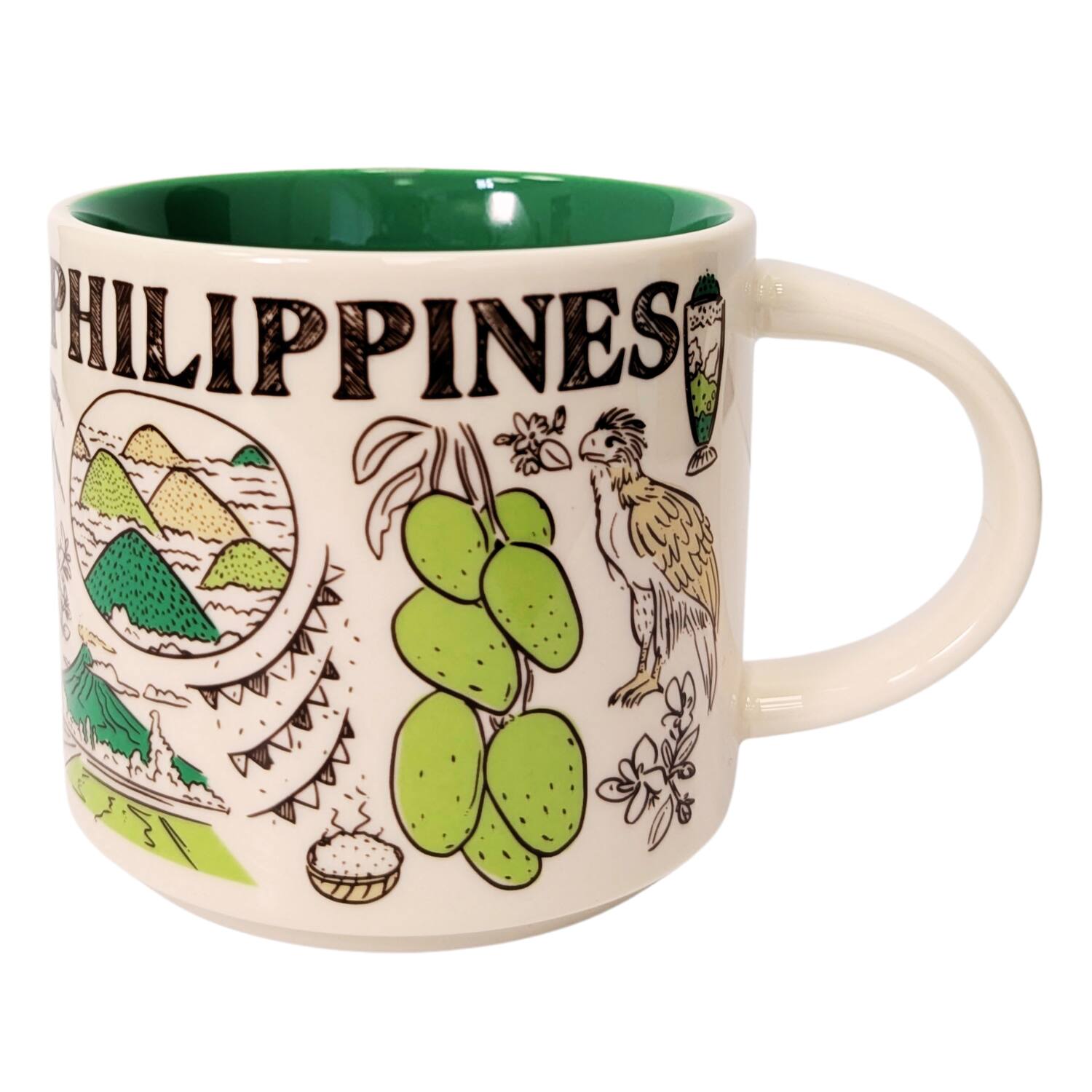 Front. Starbucks - Starbucks Been There Series Philippines Ceramic Mug, 14 Oz - green.