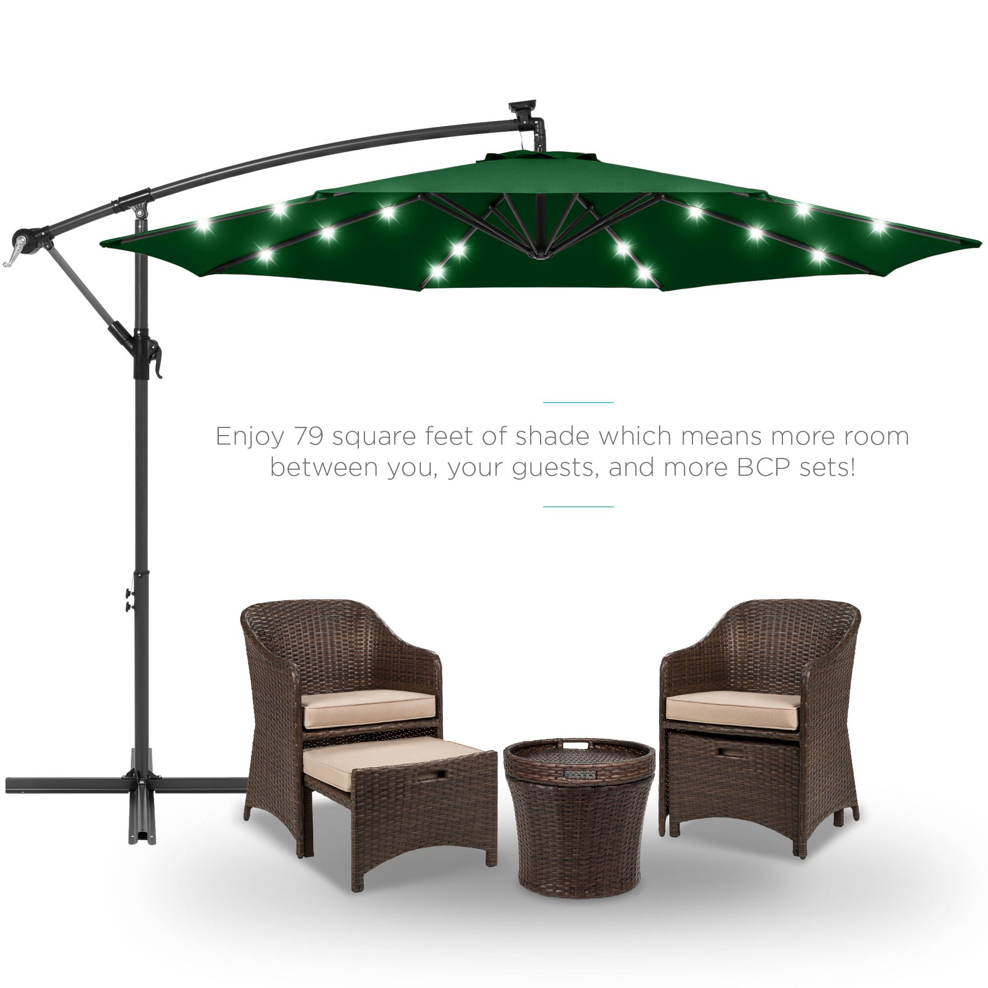 Enjoy 79 square feet of shade which means more room between you, your guests, and more BCP sets!