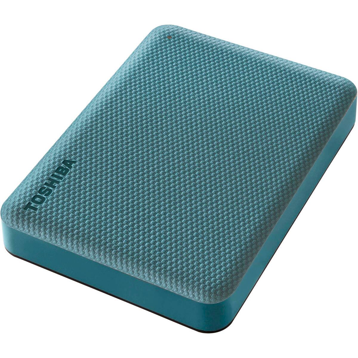 Alt View 3. Toshiba - Toshiba Canvio Advance 4TB USB 3.2 Gen 1 Portable Hard Drive, Green - Green.