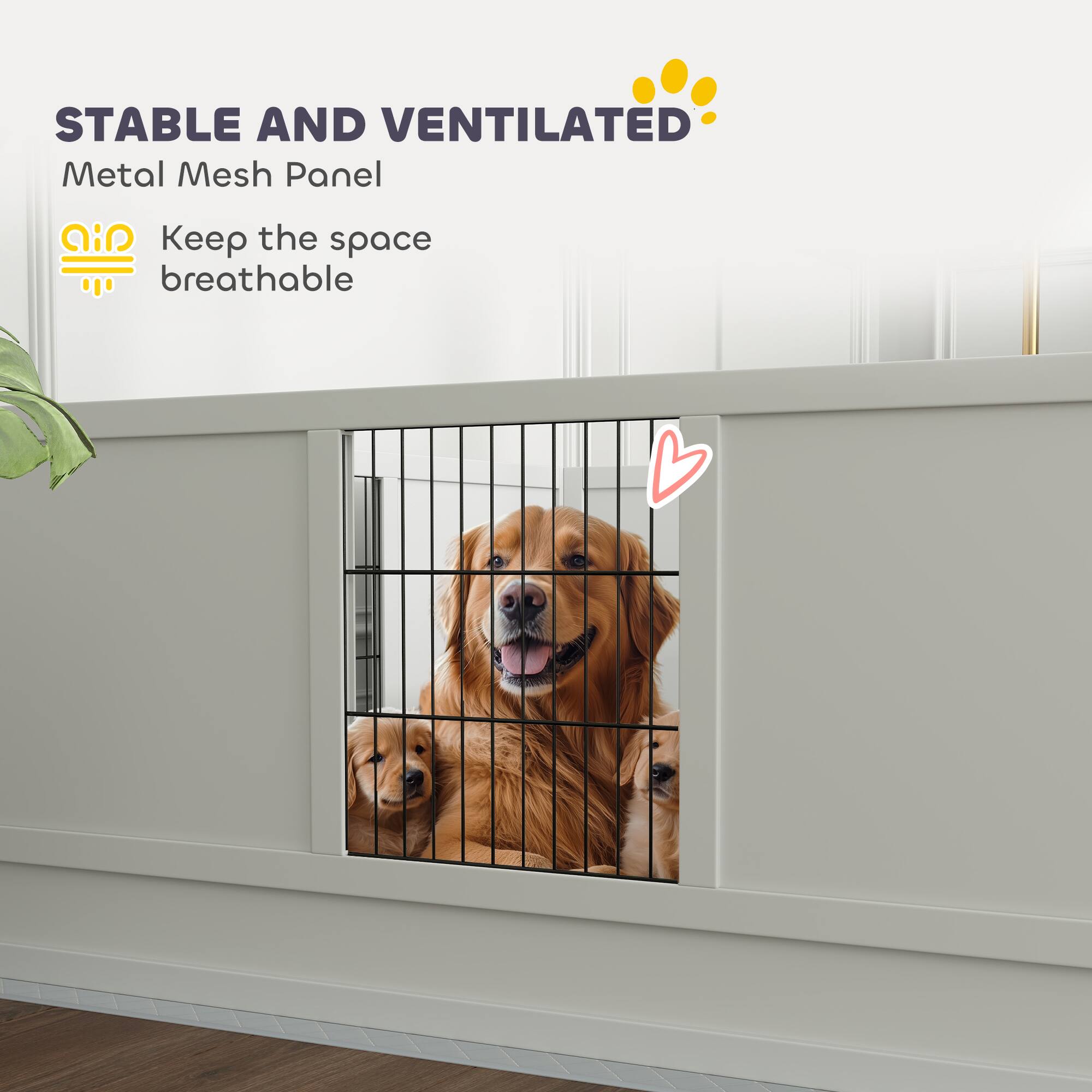 STABLE AND VENTILATED  
Metal Mesh Panel  
Keep the space breathable