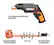 Alt View 20. WORX - 4V Electric Rechargeable Cordless Power Screwdriver Set with 6 Bits, Screw Holder, Charger, and 18 Month Battery Life - Black.