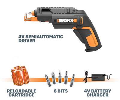 WORKPRO Electric Cordless Screwdriver Set, 4V WORKPRO Electric Cordless Screwdriver Set, 4V