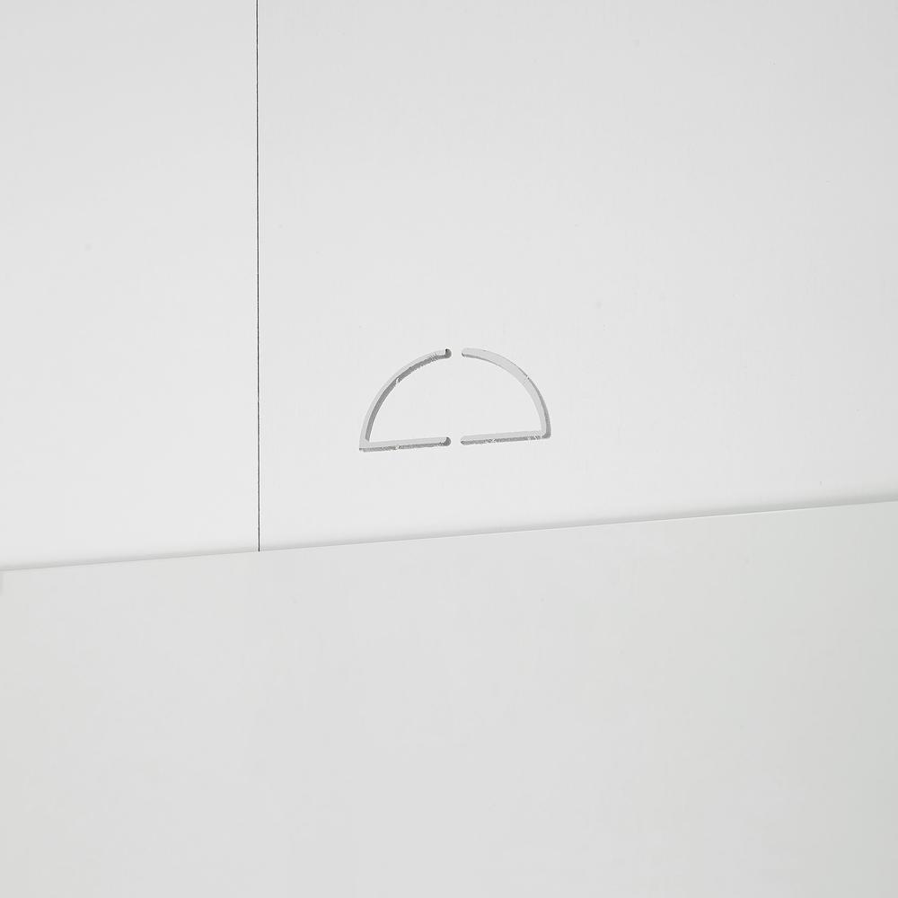 Angle. Crosley Furniture - Roarke Stackable Kitchen Pantry Storage Cabinet - White.