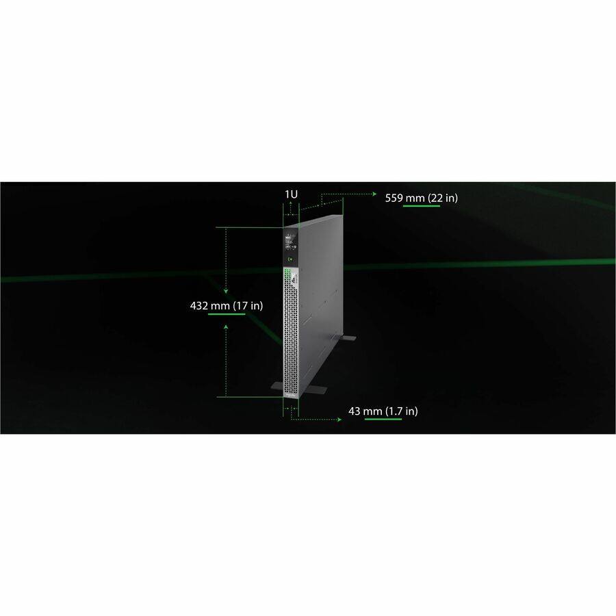 1U  
559 mm (22 in)  
432 mm (17 in)  
43 mm (1.7 in)