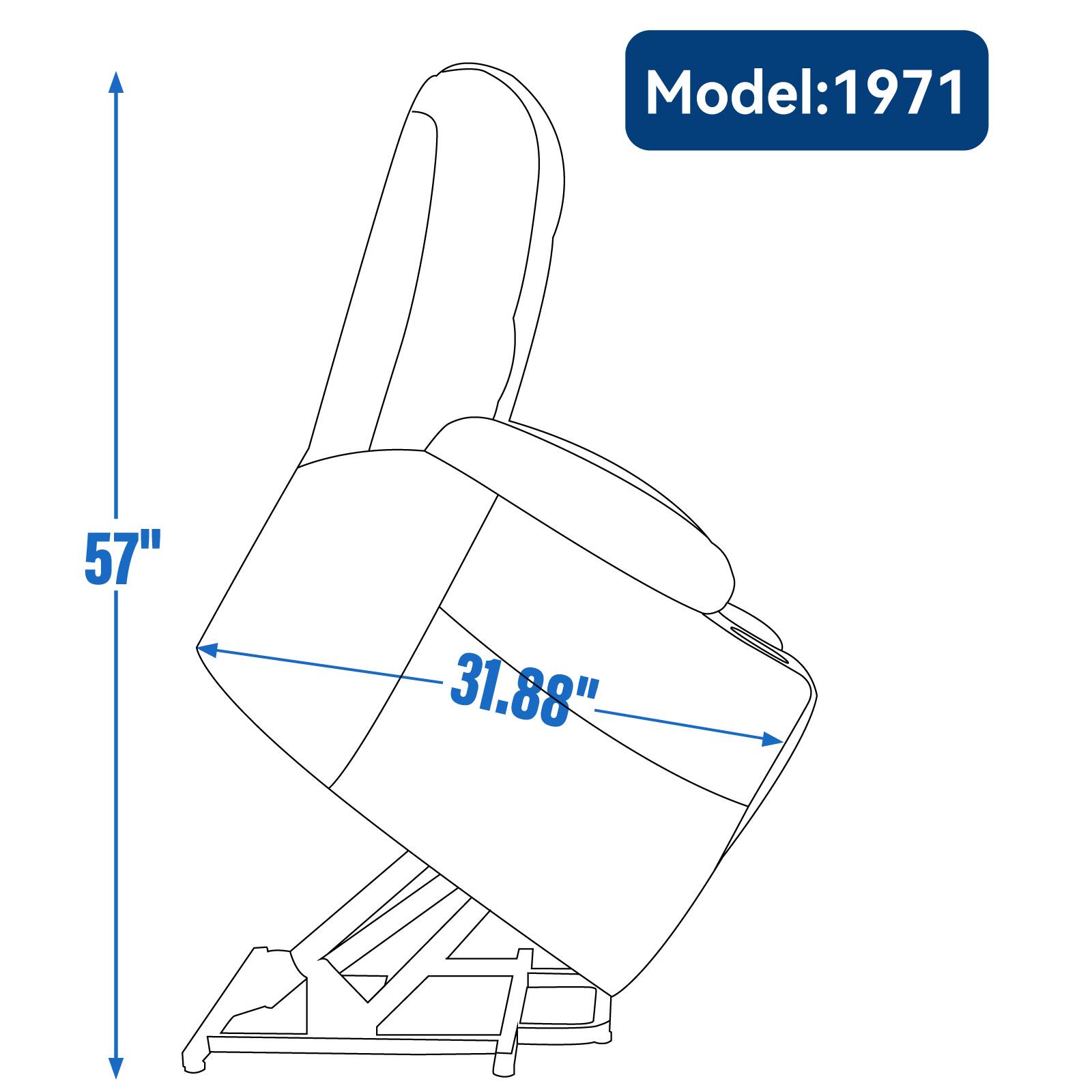 Model: 1971  
57"  
31.88"