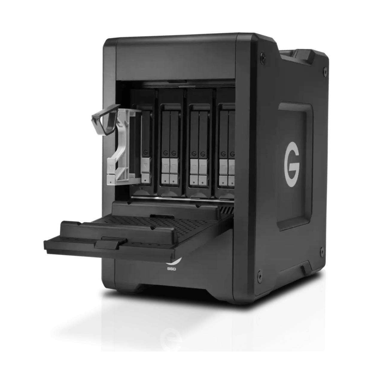 Angle. G-Technology - G-Technology G-SPEED Shuttle 8TB SSD 8-Bay Storage System with Removable Modules.