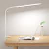 Front. Lepro - Clip-on Gooseneck LED Desk Lamp, USB-Powered with 3 Color Modes 10 Brightness, 360°Adjustable - White.