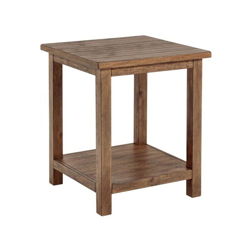 Alt View 3. Coaster Co. of America - Payne 2-piece Coffee and End Table Set Distressed Brown - Brown.