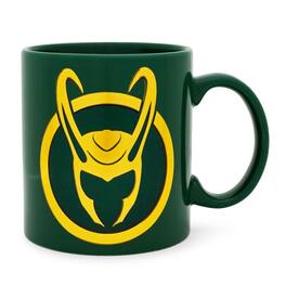 Silver Buffalo - Marvel Studios Loki Foil Embossed Ceramic Mug | Holds 20 Ounces - Green