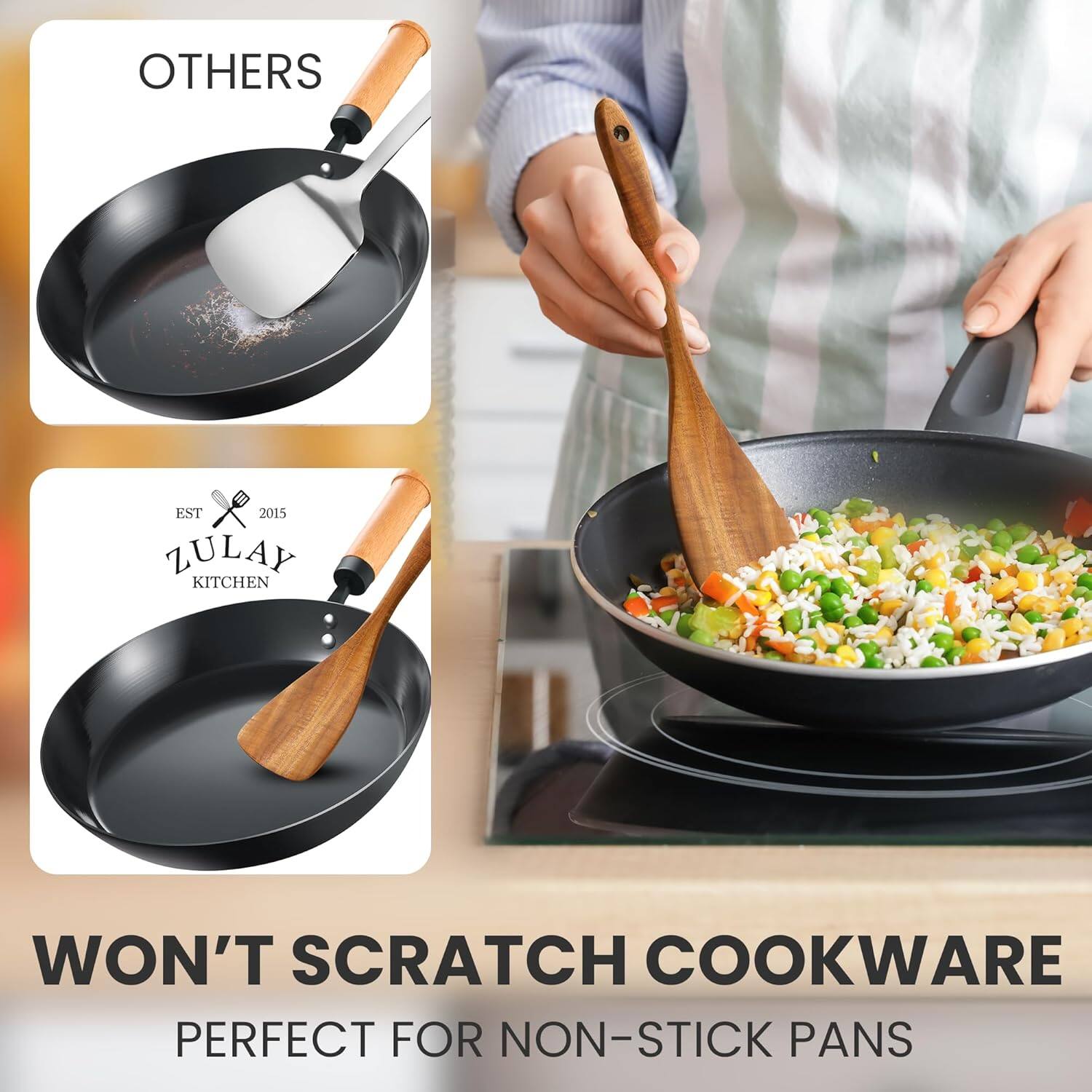OTHERS, ZULAY KITCHEN, WON'T SCRATCH COOKWARE, PERFECT FOR NON-STICK PANS