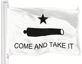 G128 - Come and Take It Flag, 3 x 5 ft Printed Polyester - Assorted Colors
