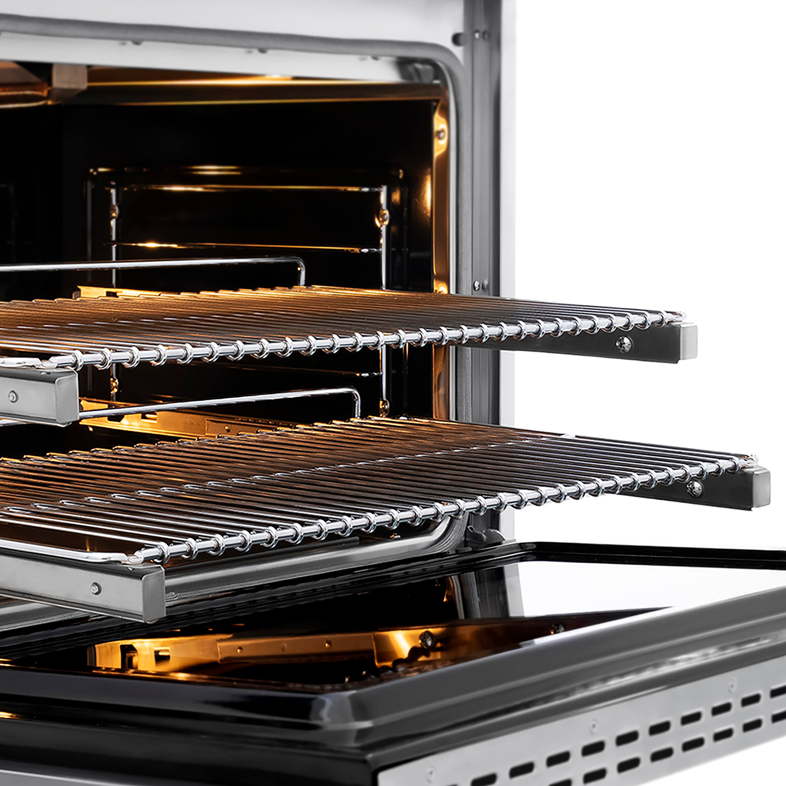 Alt View 11. ZLINE - ZLINE Autograph 36 in. Paramount Gas Range with 6 Burner DuoPro Cooktop & Polished Gold Accents (PSGRZ-36-G) - Stainless Steel.