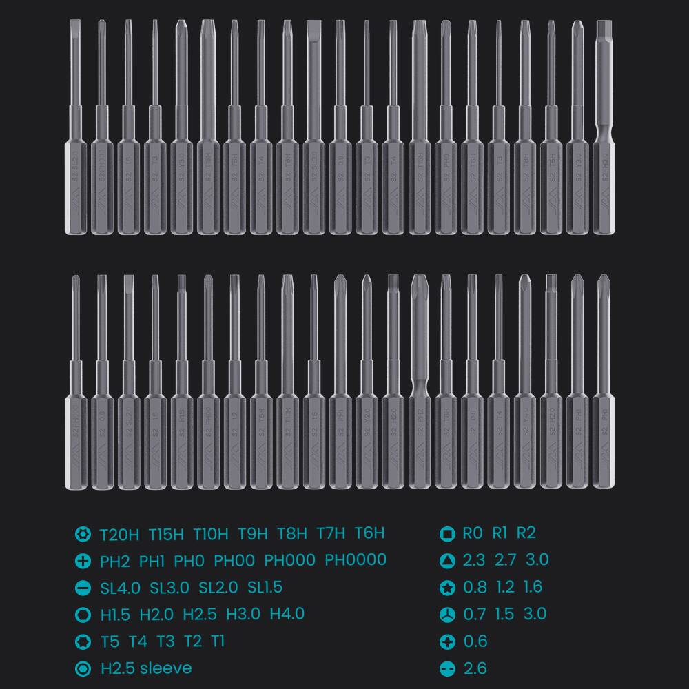 - T20H T15H T10H T9H T8H T7H T6H
- PH2 PH1 PH0 PH00 PH000 PH0000
- SL4.0 SL3.0 SL2.0 SL1.5
- H1.5 H2.0 H2.5 H3.0 H4.0
- T5 T4 T3 T2 T1
- H2.5 sleeve

- R0 R1 R2
- 2.3 2.7 3.0
- 0.8 1.2 1.6
- 0.7 1.5 3.0
- 0.6
- 2.6