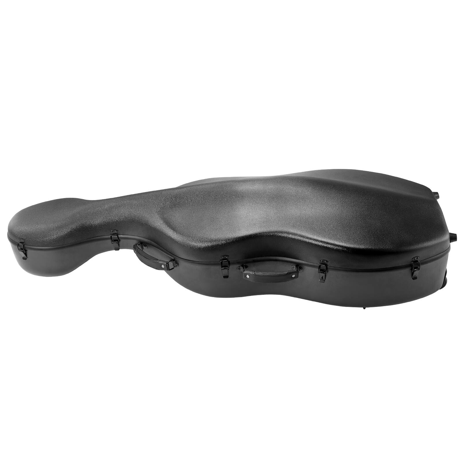 Alt View 5. VEVOR - 4/4 Full Size Cello Case, Composite Carbon Fiber, Lightweight Portable Travel Carrying Bag, with Plush Lining - Black.