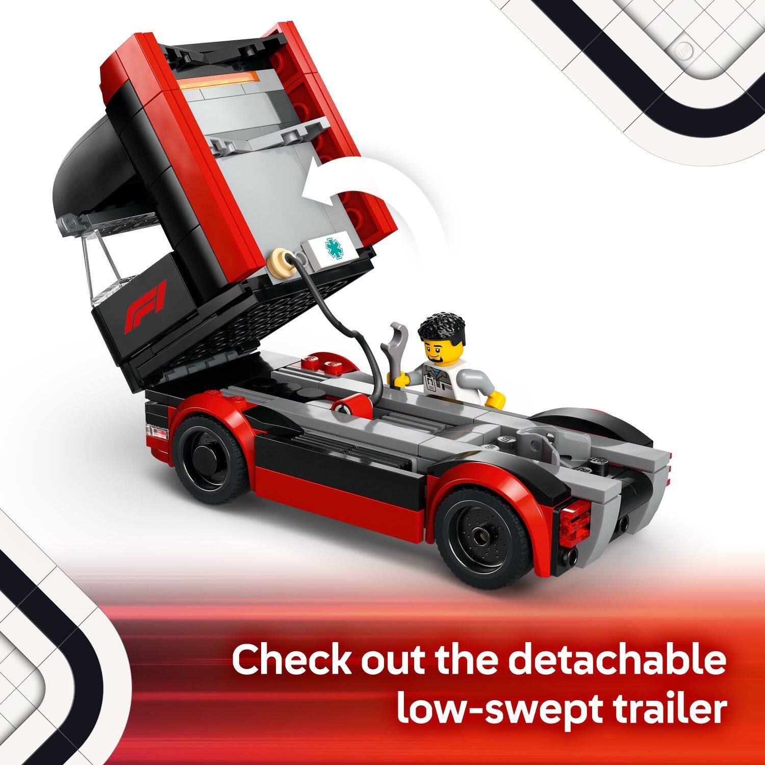 Check out the detachable low-swept trailer.