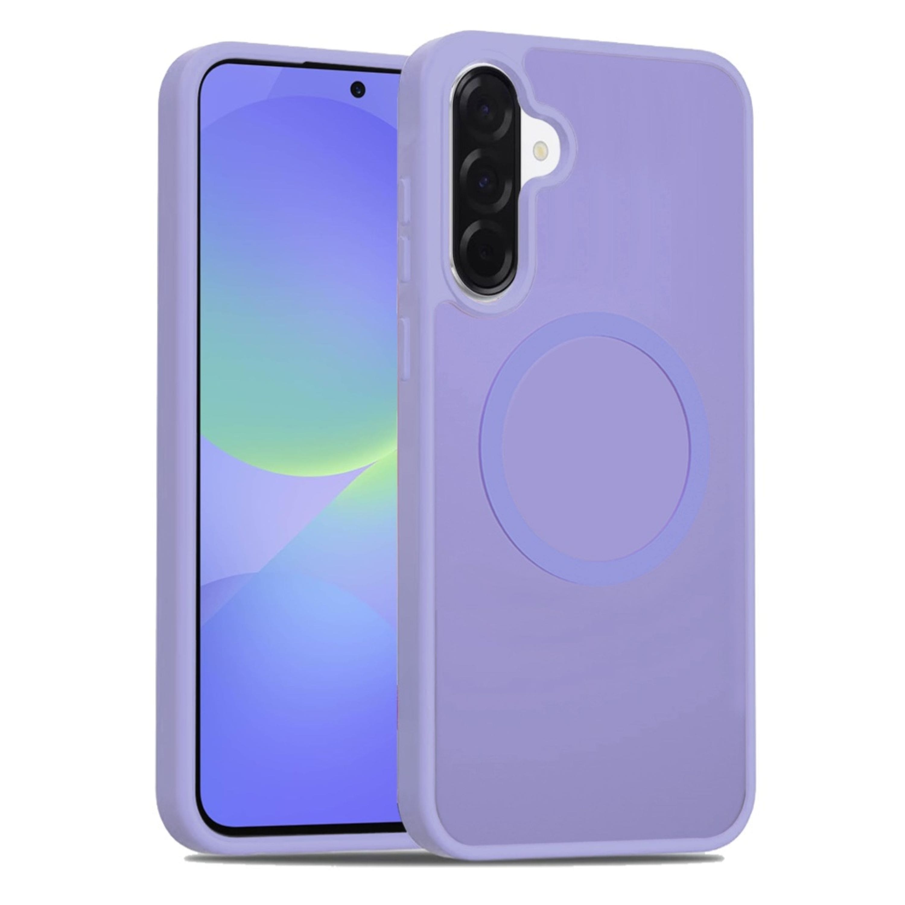 Kitcheniva - Soft Touch Frosted Back Magnetic Circle Phone Case With Tempered Glass For Samsung Galaxy A37 5G - Light Purple price history on PriceWatchPro