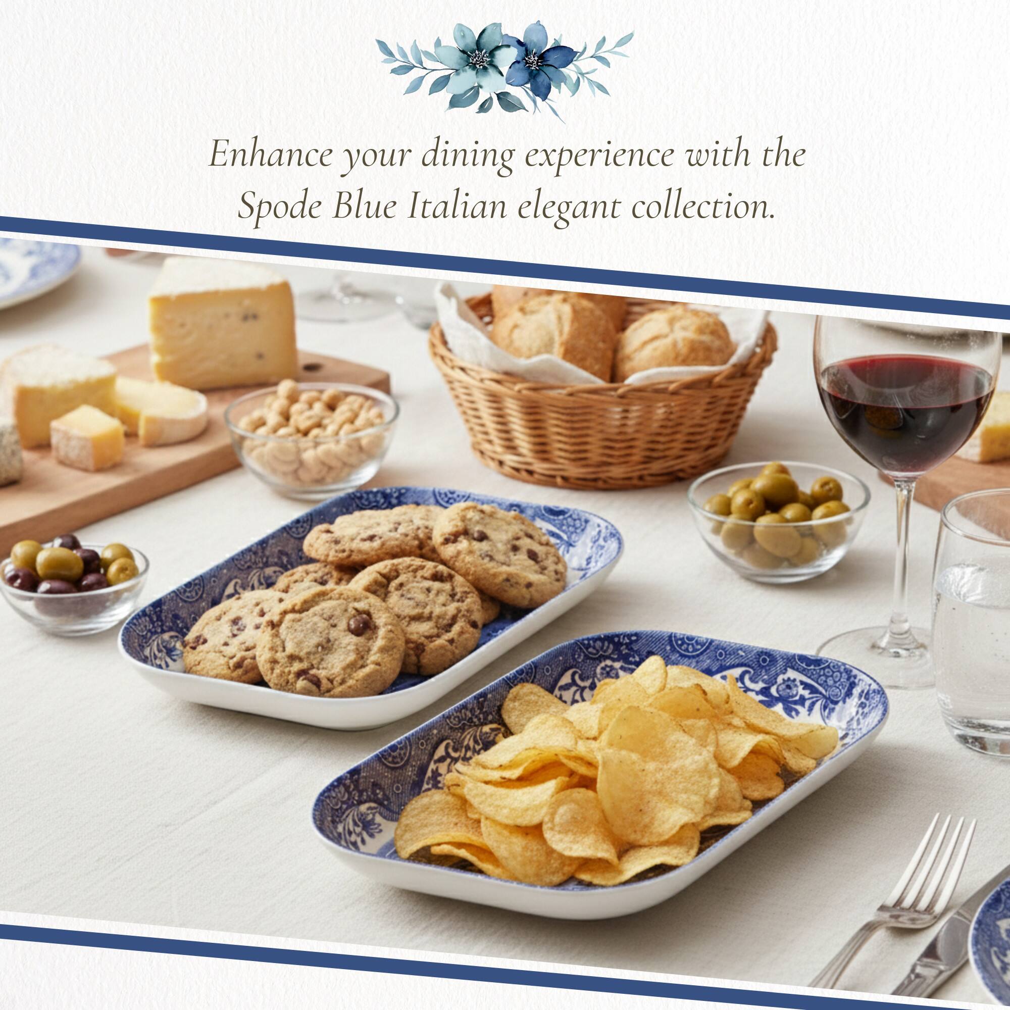 Enhance your dining experience with the Spode Blue Italian elegant collection.