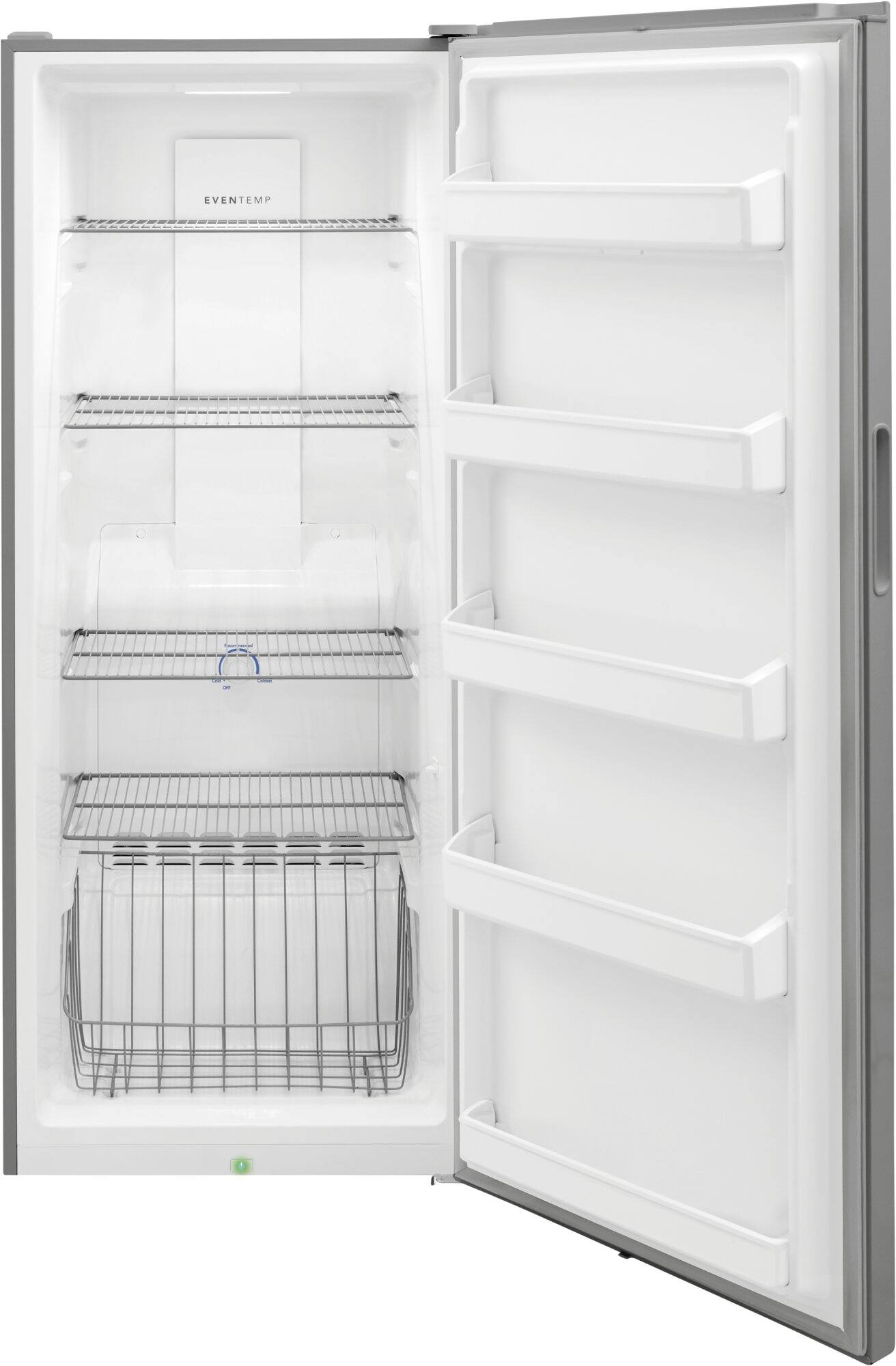 Alt View 5. Frigidaire - 13 Cu. Ft Garage Ready Upright Freezer - Fingerprint-Resistant Stainless Steel Look.