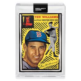 Topps - PROJECT 2020 Card 246 - 1954 Ted Williams by Joshua Vides - Yellow