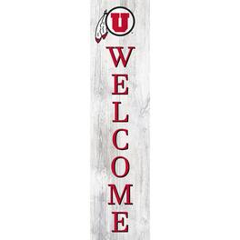 Fan Creations - Utah Utes 48'' Welcome Leaner - Multicolor