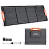 VEVOR - 150W Foldable Monocrystalline Solar Panel, 23% Efficiency Portable ETFE Mono Solar Panel Charger with MC4 Output, Type-C - Black