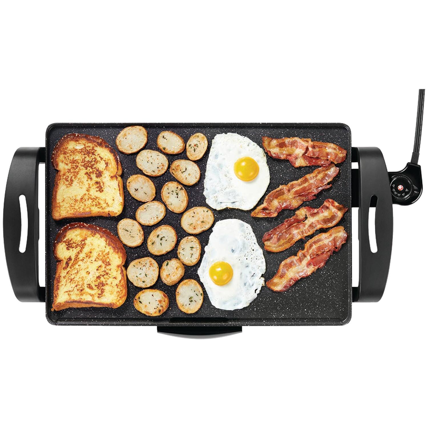 Alt View 1. THE ROCK by Starfrit - The Rock By Starfrit 024402-002-0000 19-in. X 13"-in. Electric Griddle - black.