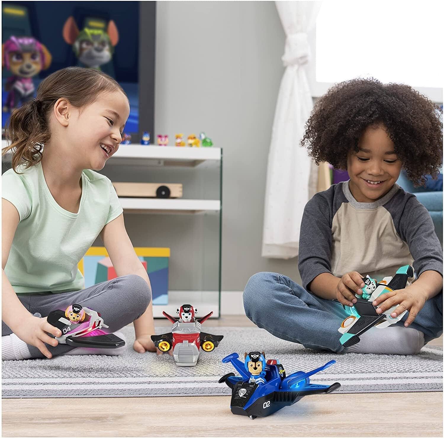 Alt View 4. Paw Patrol - PAW Patrol Everest Deluxe Jet Vehicle with Lights & Sounds, Transforming Toy, Figure Included, Ages 3+ - Multicolor.