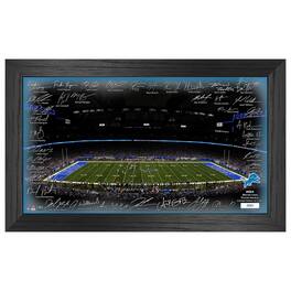Highland Mint - Detroit Lions 12" x 20" 2024 Signature Gridiron Panoramic Framed Photo - Multicolor