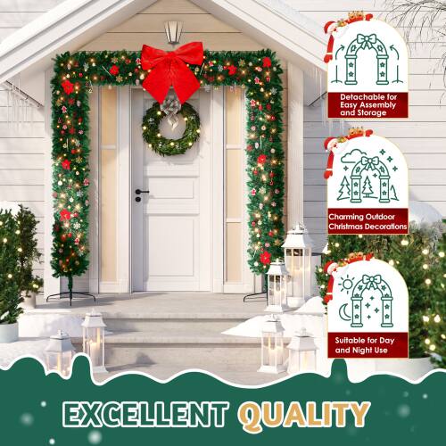 - Detachable for Easy Assembly and Storage
- Charming Outdoor Christmas Decorations
- Suitable for Day and Night Use
- EXCELLENT QUALITY