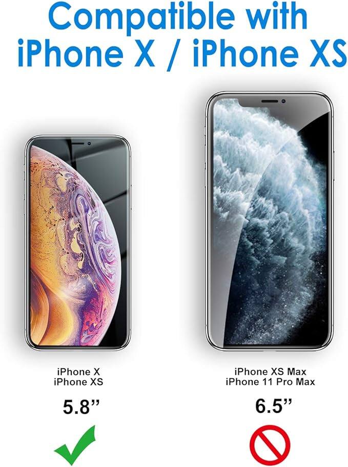 Compatible with iPhone X / iPhone XS / iPhone XS Max / iPhone 11 Pro Max 5.8" 6.5"