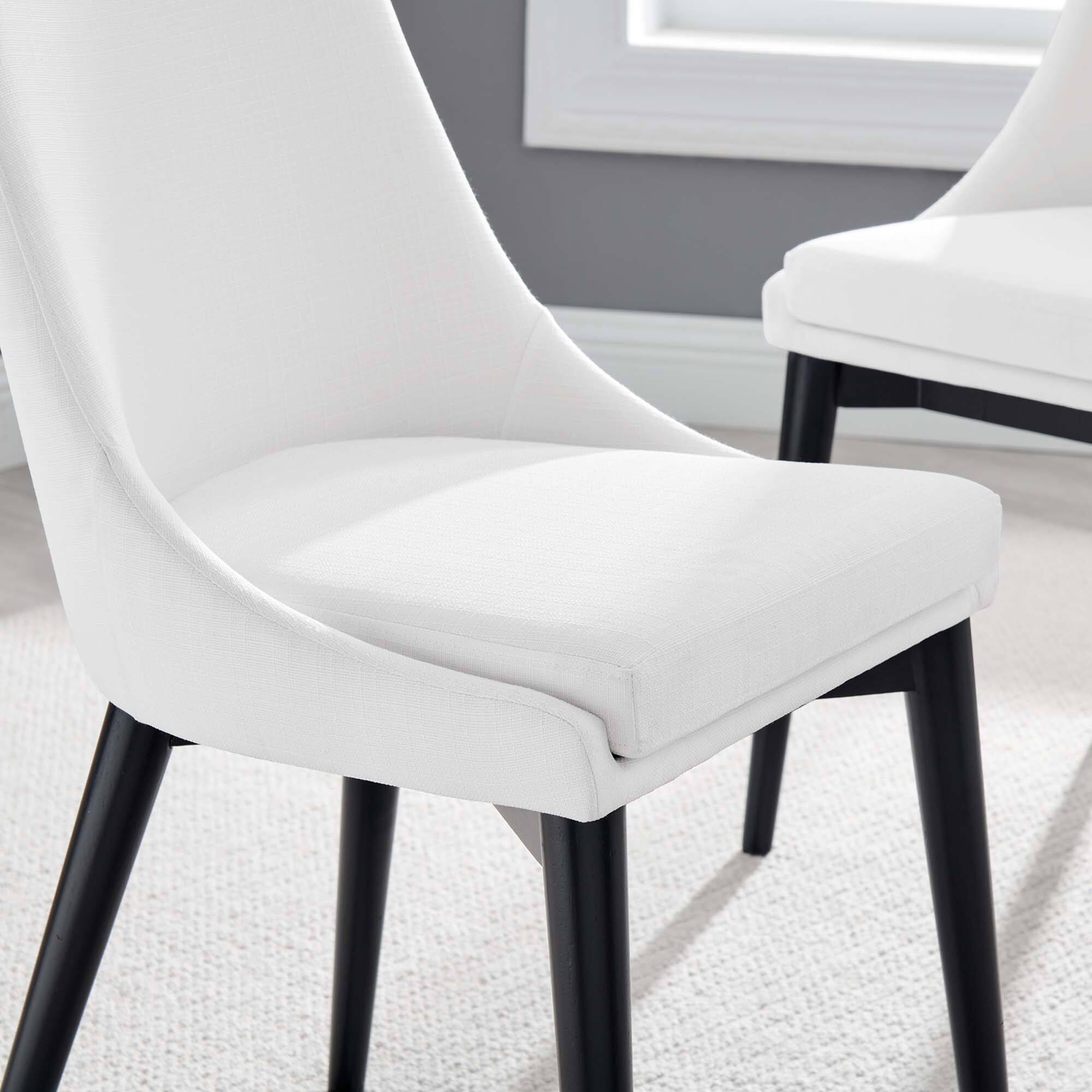 Alt View 4. Modway - Viscount Fabric Dining Chair by Modway - White.