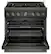 Alt View 1. KitchenAid - 5.1 Cu. Ft Commercial Gas Range with No Preheat Air Fry Mode and 6 Burner - Black Ore.