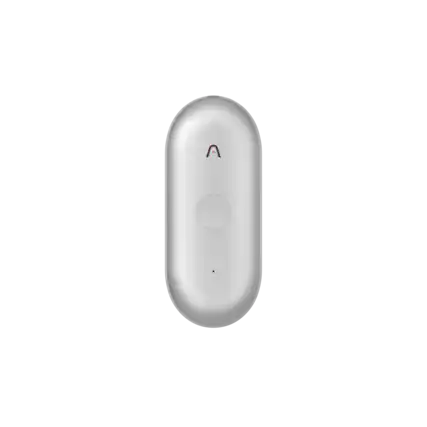 Front. PLAUD - NotePin S Smart AI Voice/Audio Recorder with 64 GB Internal Memory and Digital Operation - Silver.
