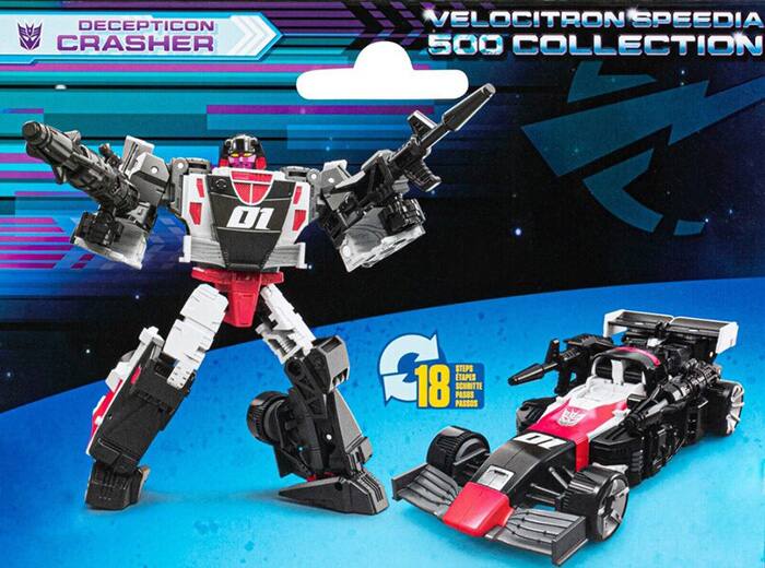 DECEPTICON CRASHER  
VELOCITRON SPEEDIA 500 COLLECTION  
C 18 STEPS ETAPES SCHNITTE PASOS PASSOS