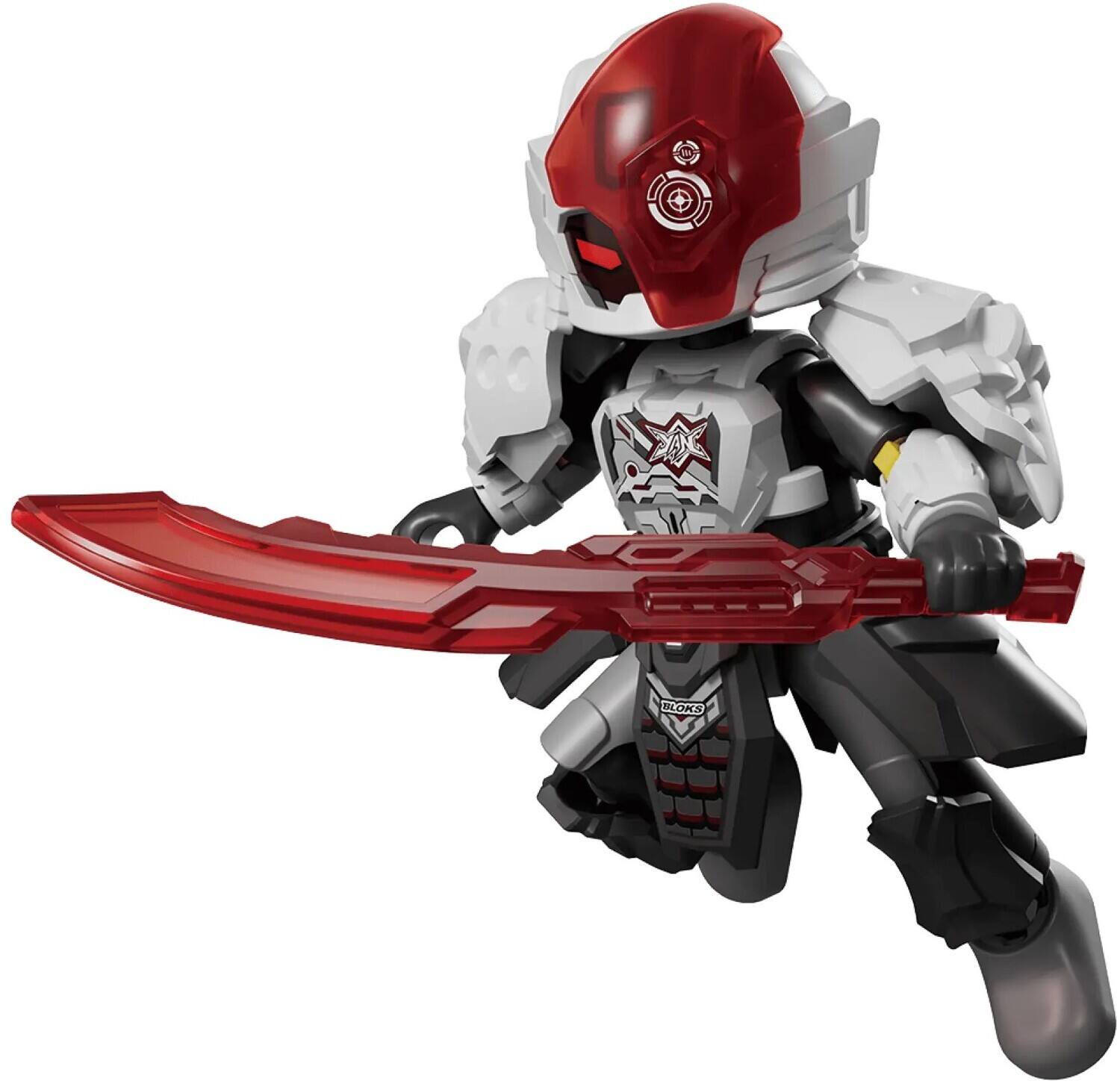 Alt View 4. PopMarket - Blokees - Herospire - Warrior Version - 02: Fearless Demon Child Model Kit Display   - COLLECTIBLES - Multicolor.