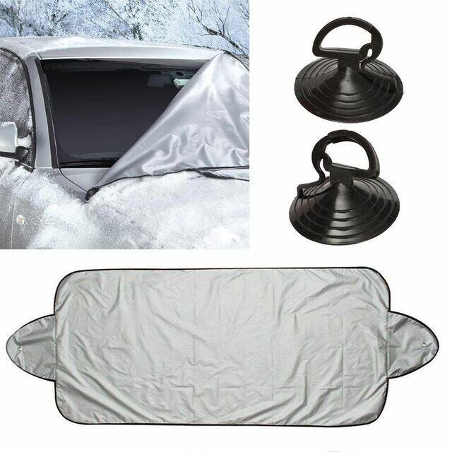 Alt View 2. Link - Link Reversible Car Windshield Protector - Perfect for Winter Snow and Summer Heat - Blue.