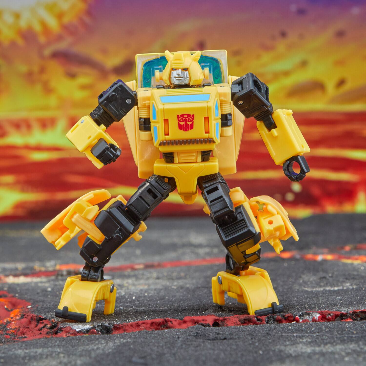 Alt View 3. Hasbro - Hasbro Collectibles - Transformers - Legacy - Deluxe Class Origin Bumblebee   - COLLECTIBLES - Multicolor.