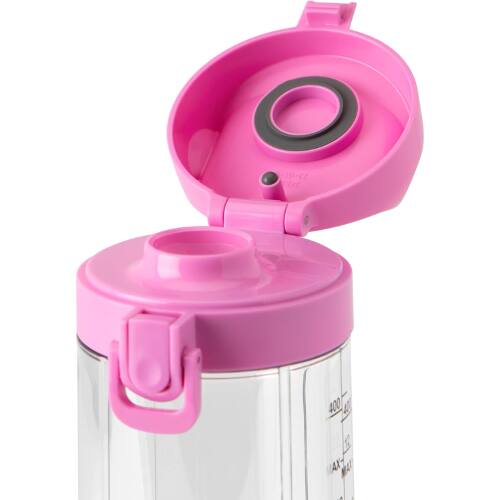 Angle. Magic Bullet - Magic Bullet Portable Blender MBPB50100FP – Flamingo Pink, Compact, Personal, Smoothies, Shakes, Easy Clean - Pink.