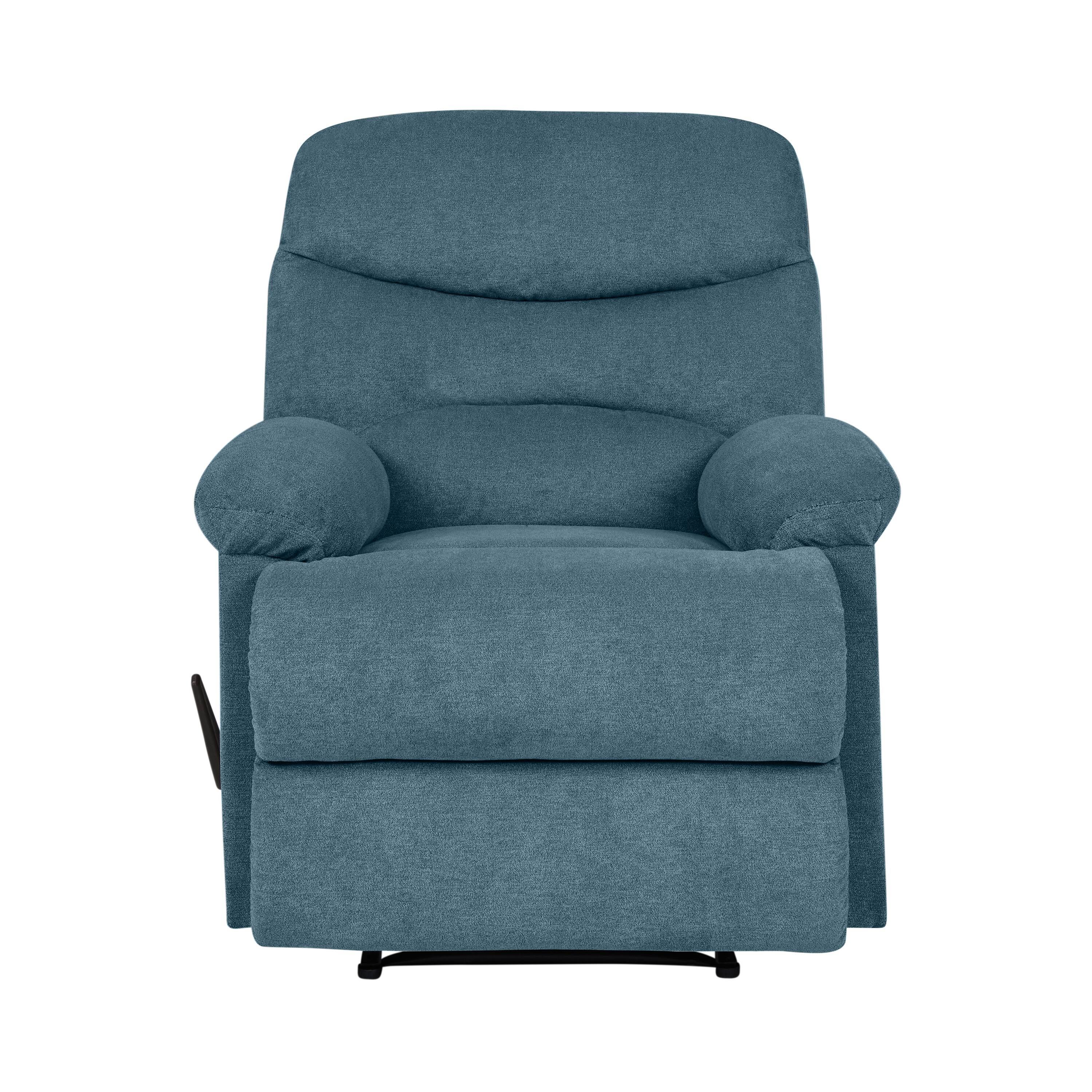 Front. ProLounger - Sherwin Chenille Wall Hugger Recliner - Medium Blue.