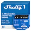 Shelly Gen3 1
16 A Smart switch potential-free contacts
WI-FI AND BLUETOOTH
x1
16A/240V~ 10A/30V~ 110-240V~ 24-48V~