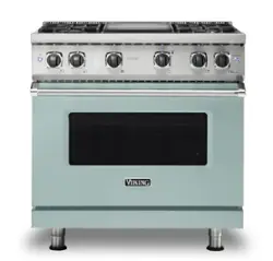 Viking - 5-Series Gas Sealed Burner Range - Splash - Front_Zoom