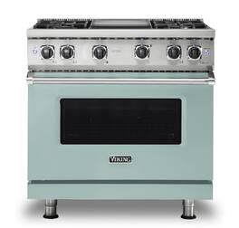 Viking - 5-Series Gas Sealed Burner Range - Splash