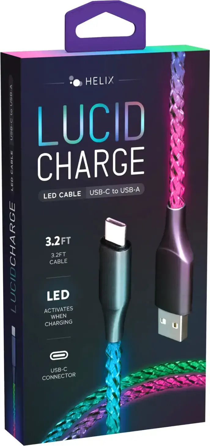Lucid LED 3.2' USB A to USB C Cable White ETHACLED - Best Buy