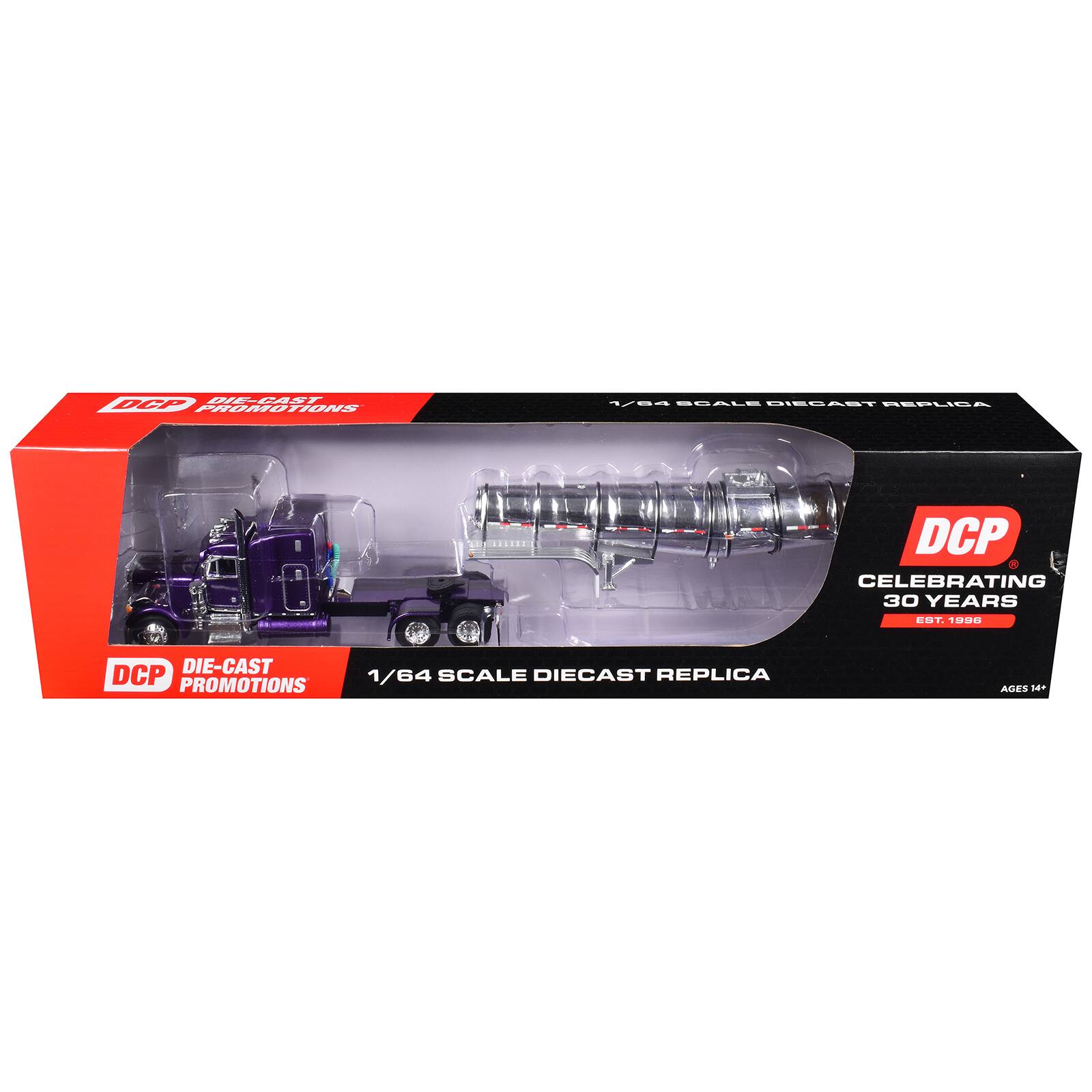 DIE-CAST DCP PROMOTIONS  
1/64 SCALE DIECAST REPLICA  
DCP 3 CELEBRATING 30 YEARS EST. 1996  
DIE-CAST DCP PROMOTIONS  
1/64 SCALE DIECAST REPLICA  
AGES 14+