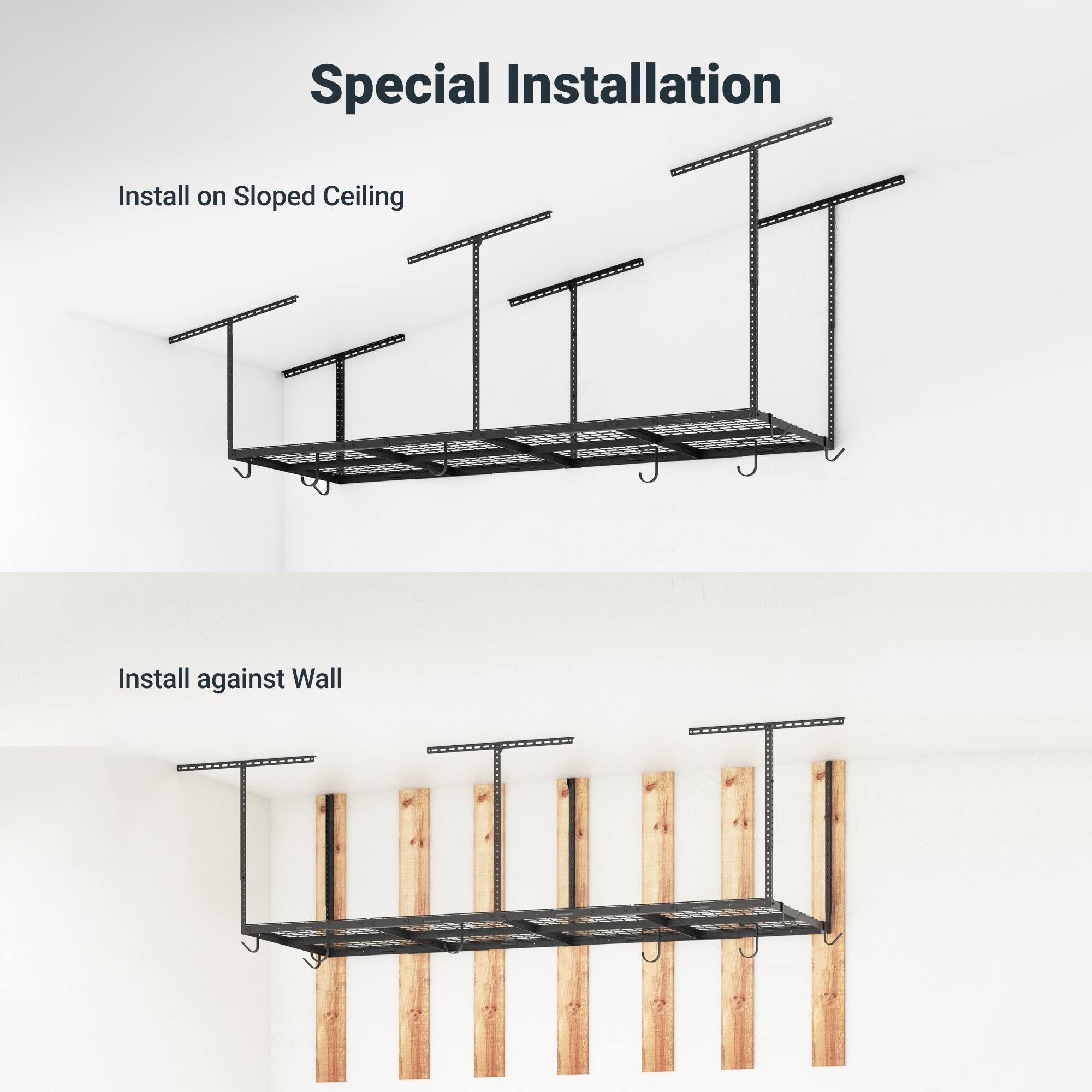 Special Installation

Install on Sloped Ceiling

Install against Wall
