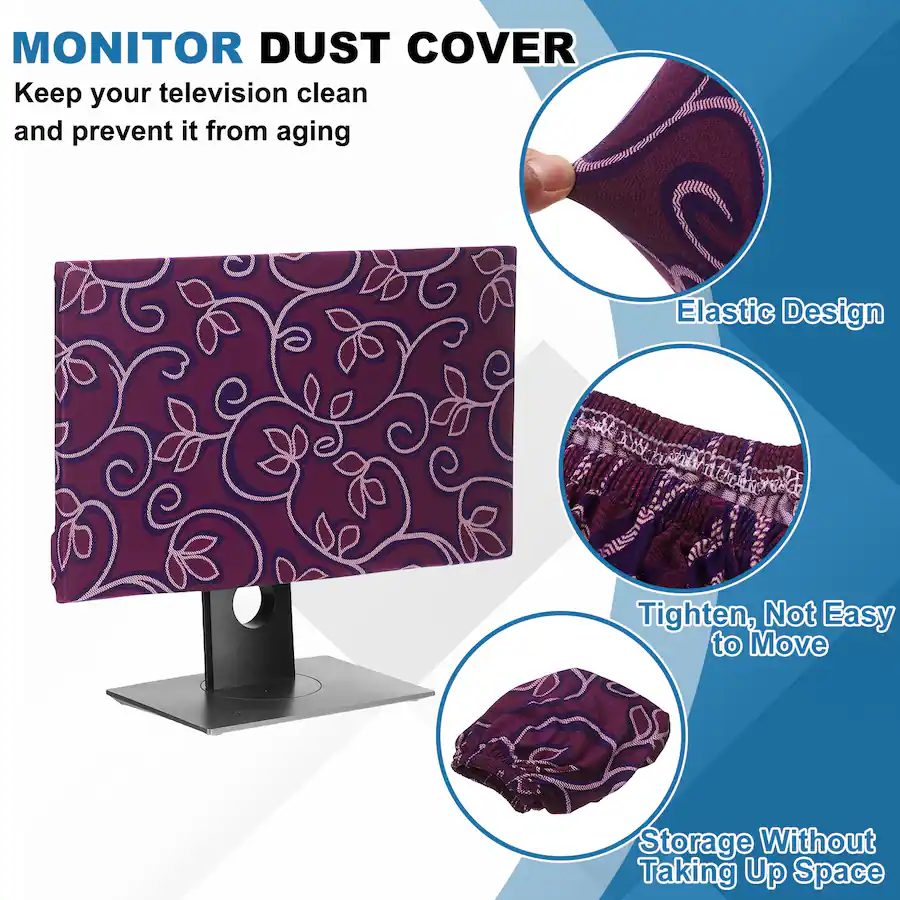 Unique Bargains Monitor Dust Cover Anti Static Dustproof Protective ...