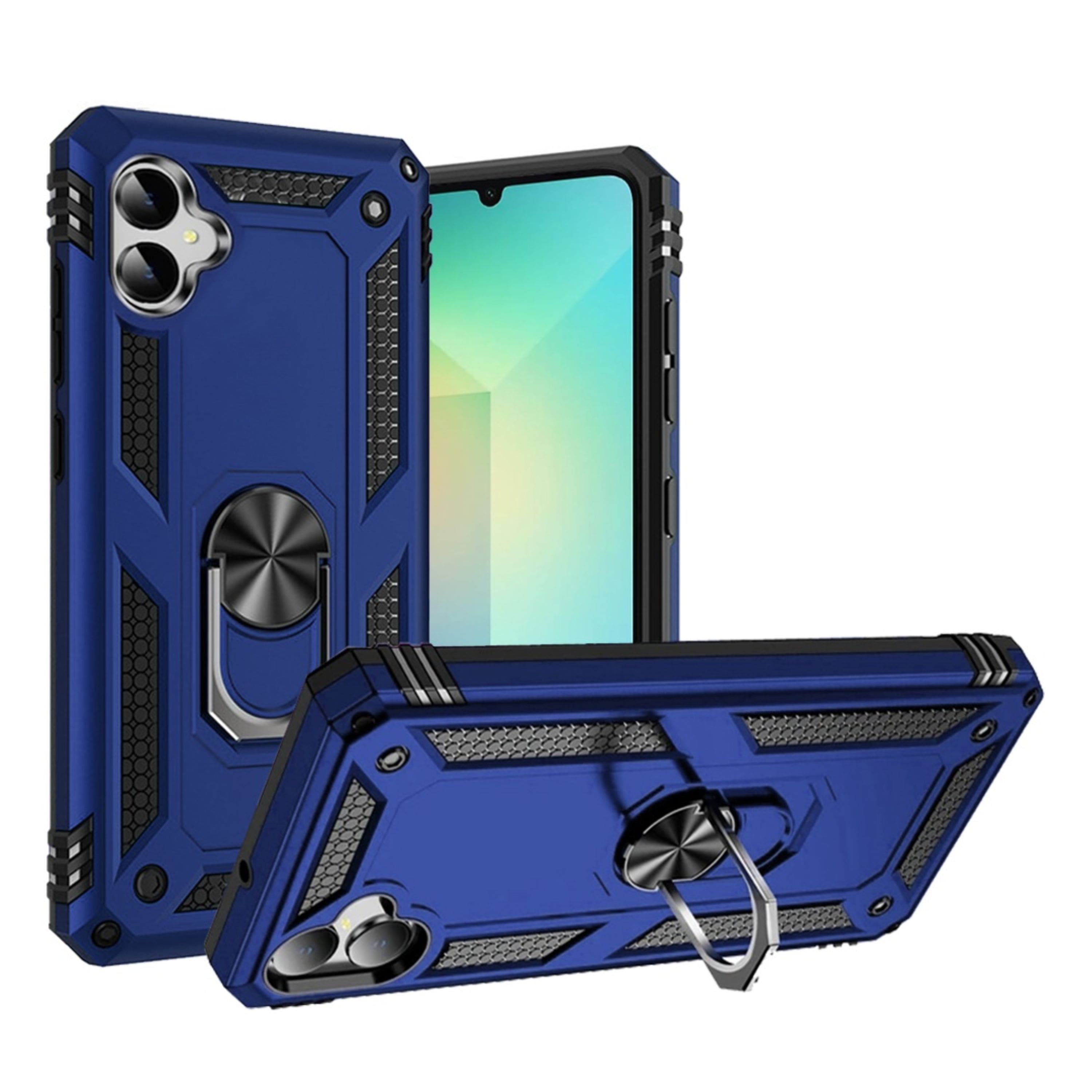 Kitcheniva - Protective Hybrid Cover Magnetic Ring Kickstand Phone Case For Samsung Galaxy A06 - Blue price history on PriceWatchPro