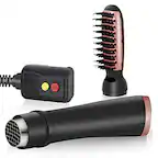 Front. Oumilen - 3 in 1 Hot Air Brush - One Step Hair Dryer, Styler & Volumizer for Straightening, Curling & Blow Drying.