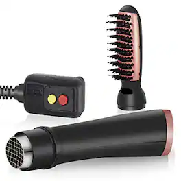 Oumilen - 3 in 1 Hot Air Brush - One Step Hair Dryer, Styler & Volumizer for Straightening, Curling & Blow Drying